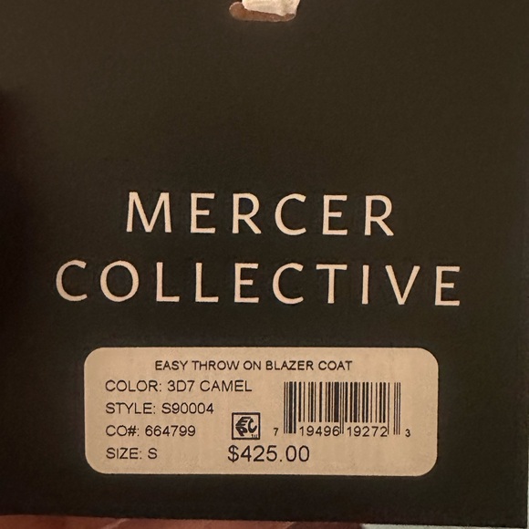 Saks Fifth Avenue Camel Trench Coat - Picture 4 of 4